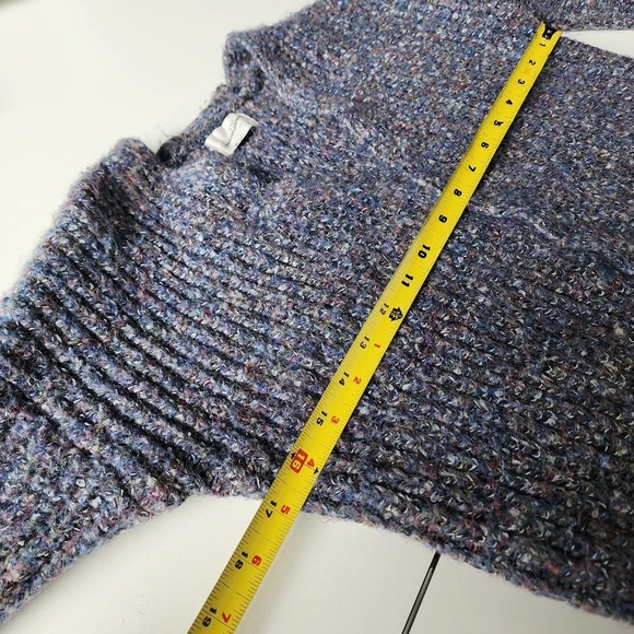 Universal Thread Gray Multicolor Open-Front Cardigan Women's Chunky Warm Wool XS - Picture 9 of 11